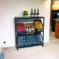 Preview: DanDiBo Beverage crate rack 6 crates with shelf Metal Stable 96435 Beverage crate holder 100 cm Beverage crate stand - Kopie