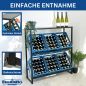 Preview: DanDiBo Beverage crate rack 6 crates with shelf Metal Stable 96435 Beverage crate holder 100 cm Beverage crate stand - Kopie