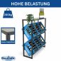 Preview: DanDiBo Beverage crate rack 6 crates with shelf Metal Stable 96435 Beverage crate holder 100 cm Beverage crate stand - Kopie