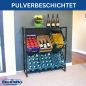Preview: DanDiBo Beverage crate rack 6 crates with shelf Metal Stable 96435 Beverage crate holder 100 cm Beverage crate stand - Kopie