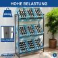 Preview: DanDiBo Bottle Crate Rack 9 Crates 96633 Beverage Rack Crate Holder Beer Crate Shelf Water Bottle Storage Shelf