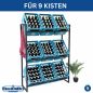 Preview: DanDiBo Bottle Crate Rack 9 Crates 96633 Beverage Rack Crate Holder Beer Crate Shelf Water Bottle Storage Shelf