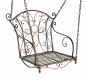 Preview: Hängesessel Metall Garten 18811 Hängestuhl Hängeschaukel Schaukel Hängebank Gartenschaukel Hollywoodschaukel