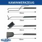 Preview: DanDiBo Kaminbesteck Schwarz Modern 5 Teilig Set 96616 Kaminset Kamingarnitur Ofenbesteck