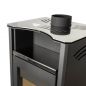 Preview: EEK A ABC Quadro Inox wood-burning stove 9.5 kW with multiple occupancy Fireplace Stove Wood-burning stove Workshop stove Heating stove
