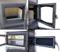 Preview: EEK A fireplace stove with baking compartment and stovetop ABC Concept 2 Air Left multi-use wood-burning stove 11.6 kW fireplace stove wood workshop stove Swedish stove cabin stove heating stove wood stove