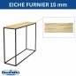 Preview: DanDiBo Konsolentisch Schmal Metall Modern 100x80x30 cm Sideboard Beistelltisch 96636 Ablagetisch Flurtisch Sofatisch