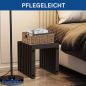 Preview: DanDiBo Slatted stool Stool Metal Black Square BASE Solid 32 cm Modern Side table Slats