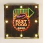 Preview: Leuchtschild 237681 FAST FOOD Wandschild LED Schild aus Metall 40 cm Display