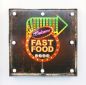 Preview: Leuchtschild 237681 FAST FOOD Wandschild LED Schild aus Metall 40 cm Display