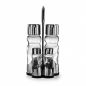 Preview: Vinegar and oil dispenser glass salt pepper toothpick set stainless steel 250 silver glass oil dispenser