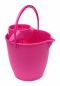 Preview: Putzeimer 10l Rosa Pink Oval Eimer Wischeimer mit Presse Kunststoff Wassereimer