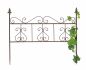 Preview: DanDiBo Rankhilfe Metall Blumengitter 60 cm Freistehend Rankgitter 96016 Steckzaun Kletterhilfe Stab Rost Imitat