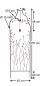 Preview: DanDiBo Rankhilfe Metall mit Glocke Rankgitter 170 cm 93994 Kletterhilfe Bodenstecker Blumenhalter Ranksäule
