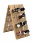 Preview: DanDiBo shaking board wine rack Bottle rack for 24 bottles made of wood 96171 natural vintage dark