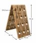 Preview: DanDiBo shaking board wine rack Bottle rack for 24 bottles made of wood 96171 natural vintage dark