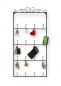 Preview: DanDiBo key holder wall metal hook rack with 16 hooks Brown 75 cm 562399 Key rack Key rack Wall organiser