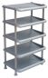 Preview: DanDiBo Schuhregal Kunststoff 93901 Stapelbar Schuhablage Offen Schuhständer mit 5 Ebenen Grau Schuhschrank