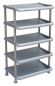 Preview: DanDiBo Schuhregal Kunststoff 93901 Stapelbar Schuhablage Offen Schuhständer mit 5 Ebenen Grau Schuhschrank