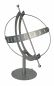 Preview: DanDiBo Sundial Stainless steel for the garden 70 cm Stainless steel 96207 with column Adjustable Weatherproof Garden clock Modern metal