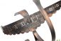 Preview: Wrought iron sundial Phoenix Weatherproof 65 cm garden clock metal Phoenix clock