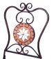 Preview: DanDiBo Gartenstuhl Metall Mosaik Merano Stuhl 12002 H-95 cm Metallstuhl Mediterran Wetterfest Bistrostuhl Gartenmöbel Klappstuhl mit Naturstein