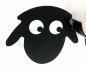 Preview: DanDiBo Toilet roll holder Black Metal Sheep 3.0 Toilet roll holder Toilet roll holder Free-standing Toilet paper holder Toilet roll holder