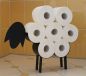 Preview: DanDiBo Toilet roll holder Black Metal Sheep Toilet roll holder Toilet roll holder Free-standing Toilet paper holder Toilet roll holder