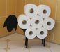 Preview: DanDiBo Toilet roll holder Black Metal Sheep Toilet roll holder Toilet roll holder Free-standing Toilet paper holder Toilet roll holder