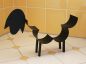 Preview: DanDiBo Toilet roll holder Black Metal Sheep Toilet roll holder Toilet roll holder Free-standing Toilet paper holder Toilet roll holder