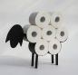 Preview: DanDiBo Toilet roll holder Black Metal Sheep Toilet roll holder Toilet roll holder Free-standing Toilet paper holder Toilet roll holder