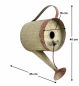 Preview: DanDiBo bird house to hang up metal decorative watering can weatherproof 501138 nesting box 40 cm feeding station for birds shabby metal can balcony