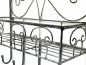 Preview: DanDiBo wall shelf metal 96010 coat rack 41 cm towel rail grey bathroom shelf kitchen shelf 5 hooks