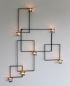 Preview: DanDiBo wall tea light holder Alegria metal wall black tea light holder candle holder wall candle holder wall sconce