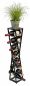Preview: DanDiBo Design Wine Rack Metal Black Flower Column Esperanza 80 cm Bottle Rack Standing Bottle Rack Bottle Holder Flower Stand