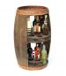 Preview: DanDiBo Weinregal Holz Weinfass Braun 83 cm 9045 Bar Flaschenregal Flaschenständer XL Fass Holzfass Weinschrank