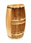 Preview: DanDiBo wine rack wooden wine barrel natural wood semicircular 83 cm 9001 bar bottle rack bottle rack XL barrel wooden barrel natural wine cabinet