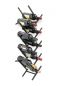 Preview: DanDiBo wine rack metal black wall expandable for 9 bottles Acord bottle rack 96277 bottle rack wine bottle holder bottle holder