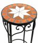 Preview: DanDiBo flower stool mosaic round 54 cm flower stand 12011 side table plant stand mosaic table