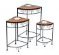 Preview: Merano mosaic flower stool set of 3 12013 flower stand 42, 52 and 62 cm corner shelf