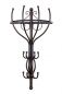 Preview: Coat rack Vienno Half-round 66 cm wall coat rack Coat hooks Hooks