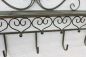 Preview: DanDiBo Wandgarderobe Metall mit Ablage 60 cm Malege Kleiderhaken 12205 Wandregal Garderobe Vintage