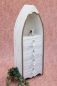 Preview: Boot Kommode 412-WH 117cm Badregal Weiß Shabby Schrank Badschrank Badmöbel Regal
