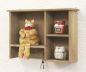 Preview: Setzkasten YX-14B221 Wandregal shabby 34cm Sammlervitrine Schlüsselhaken Regal