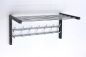Preview: Wall coat rack with hat shelf Art.389 Coat rack 70 cm coat hooks Wall shelf hooks