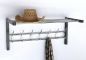 Preview: Wall coat rack with hat shelf Art.389 Coat rack 70 cm coat hooks Wall shelf hooks