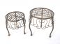 Preview: Blumenhocker 2er Set Blumenständer 140129 Pflanzenständer Hocker Beistelltisch