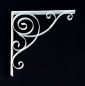 Preview: Bracket 50x50 cm Head hinges White Wrought iron Metal angle connector Angle bracket