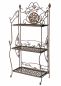 Preview: DanDiBo Shelf Metal Vintage 1844 Standing Shelf Antique 123 cm Bookshelf Kitchen Shelf Folding Shelf