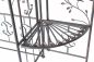 Preview: DanDiBo rose arch with door metal 18602 archway garden gate iron climbing aid trellis arched gate